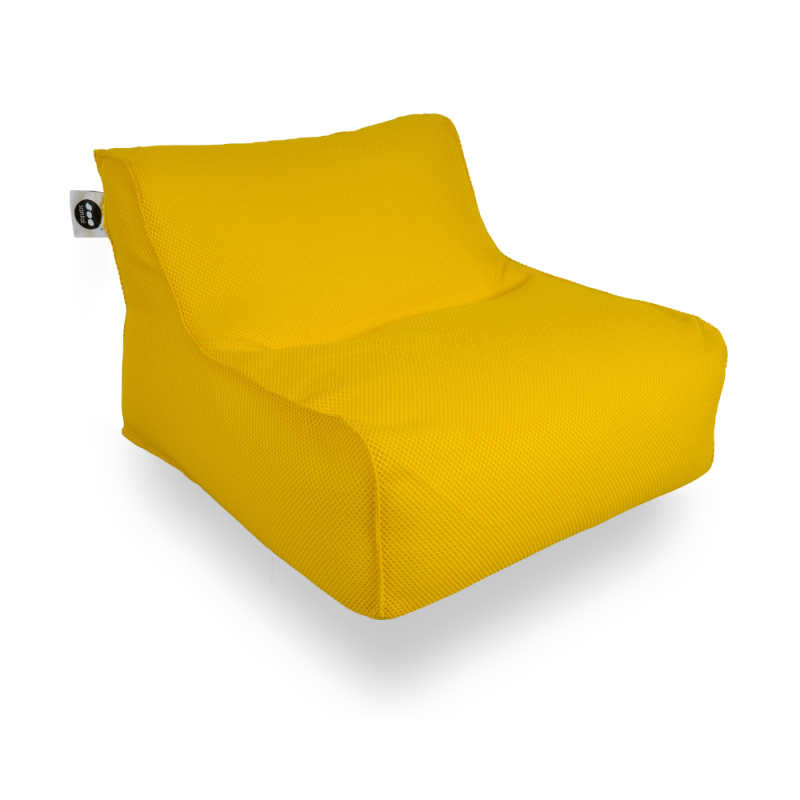 Fauteuil piscine XL flottant 100 x 90 x 70 cm intérieur / extérieur sans polystyrène Jaune (DC10090-8) - 5