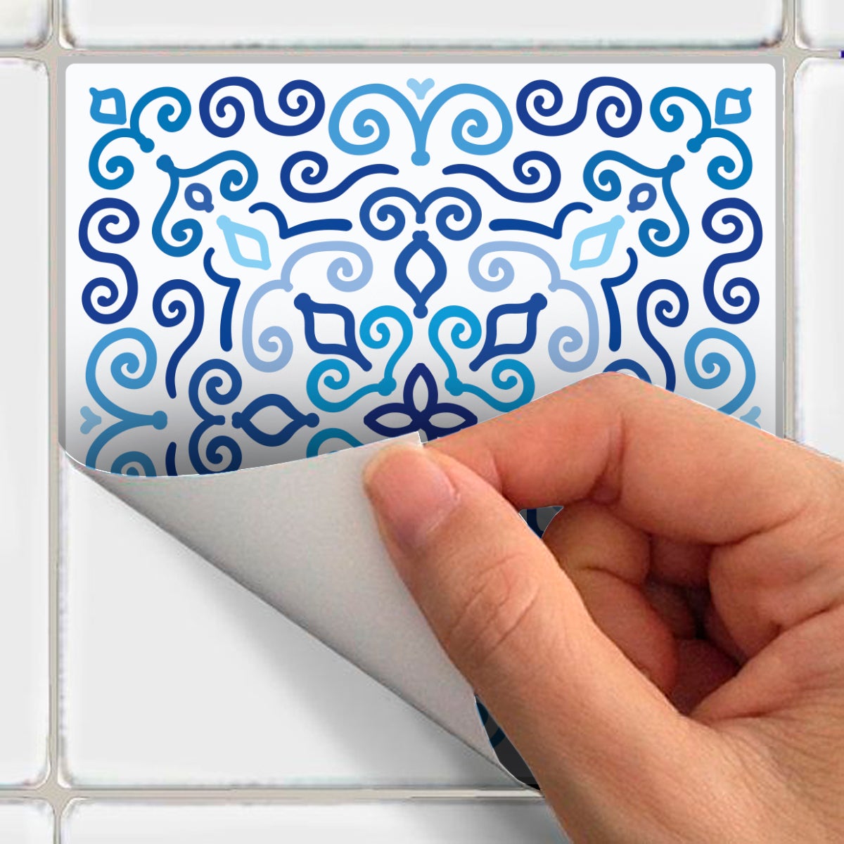 60 adesivi piastrelle di cemento azulejos Magdalena - Sticker adesivo - adesivi murali - 60stickers15x15cm - 5