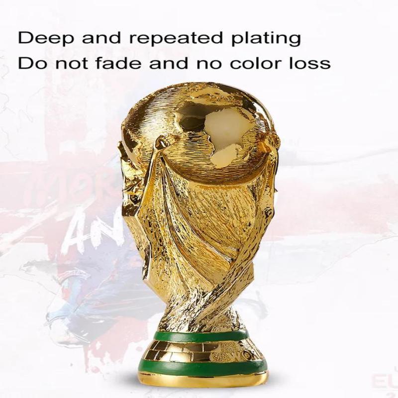Décoration intérieure, ornement en résine représentant le trophée de la Coupe du Monde de la FIFA, Qatar, 36 cm, creux, pour les fans de football - 2