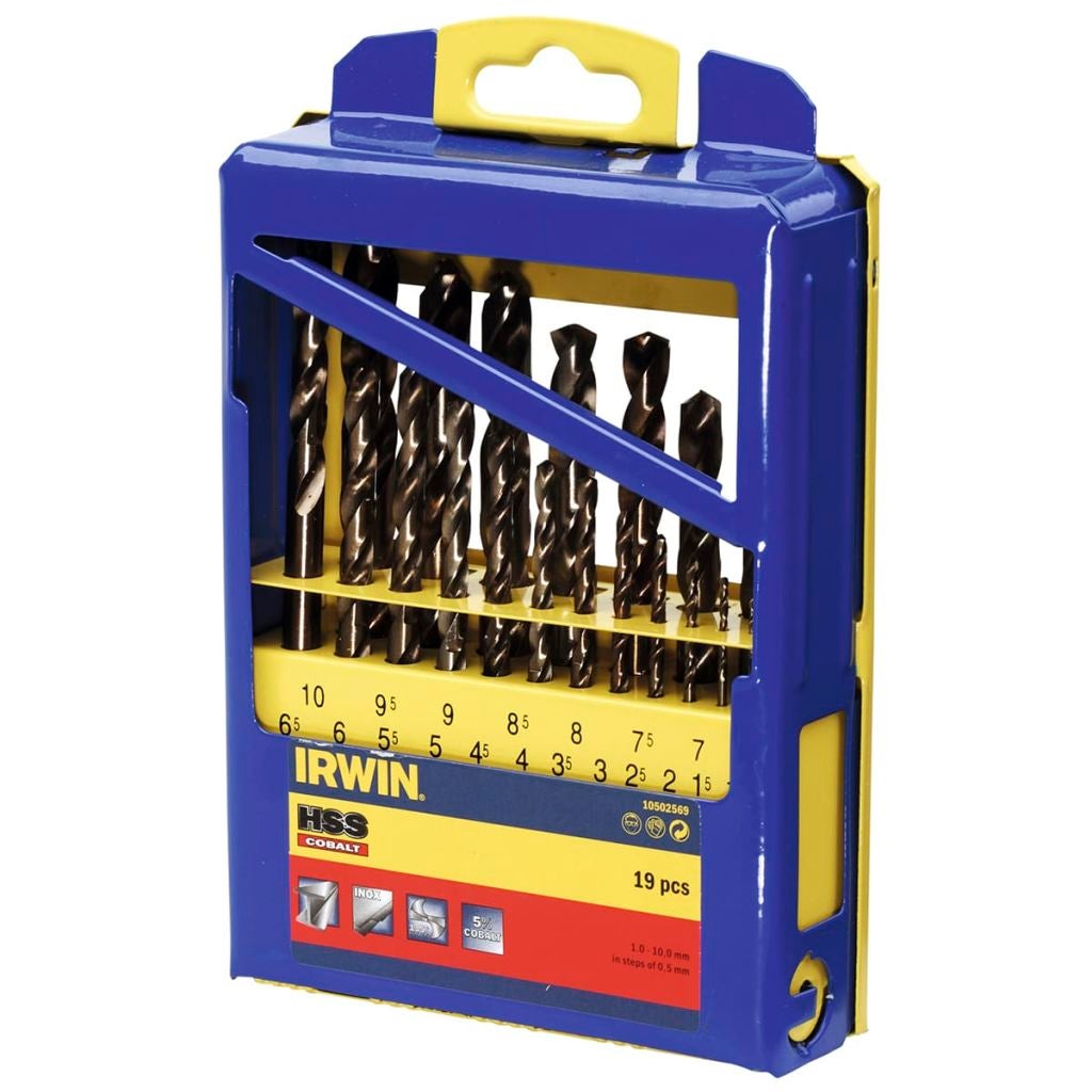 Set de 19 forets HSS Pro Cobalt de 10502569 Irwin | Leroy Merlin