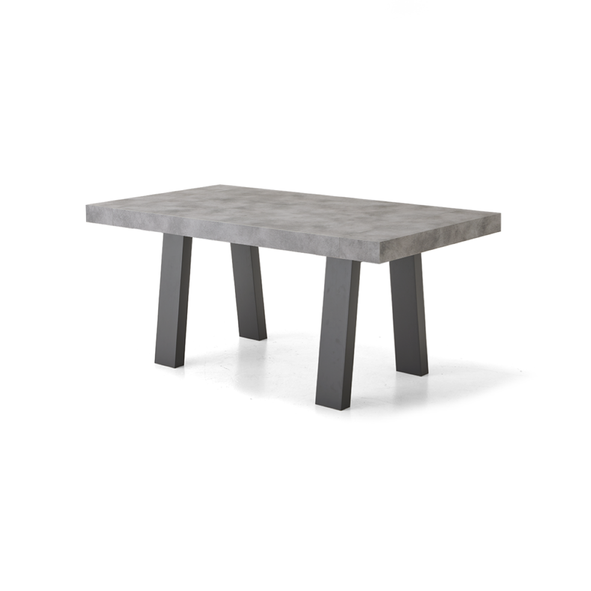 Tavolo soggiorno allungabile 260 cm piano in laminato DIVO Cemento - 4