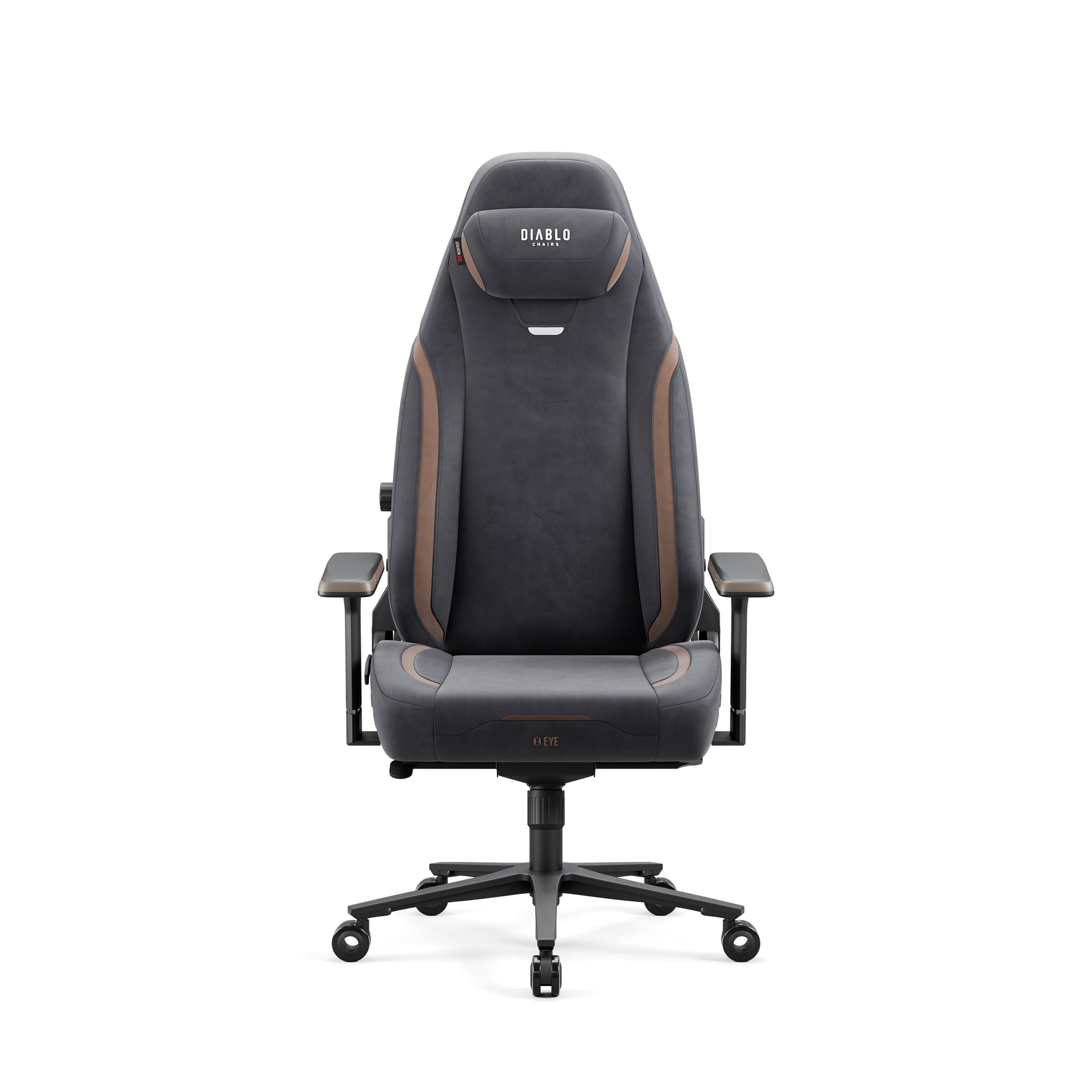Diablo X-Horn Chaise Gaming Siege Fauteuil Bureau Accoudoirs 3D Design Ergonomique Oreiller Cou Coussin Lombaire Skaï Fonction d'inclinaison noir-blanc Normal (L