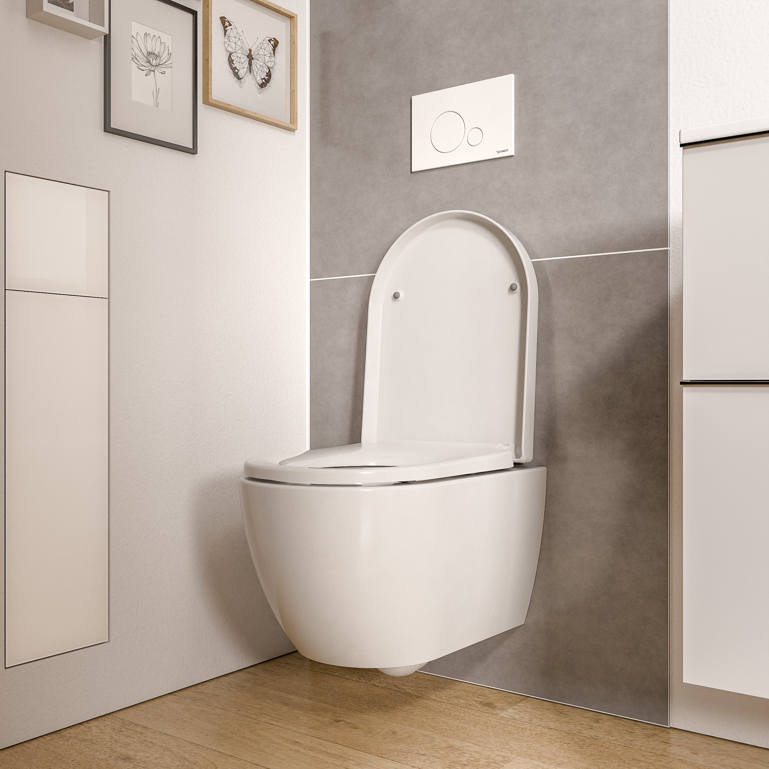 BERNSTEIN WC suspendu Blanc brillant 36x53x36cm (LxPxH) sans