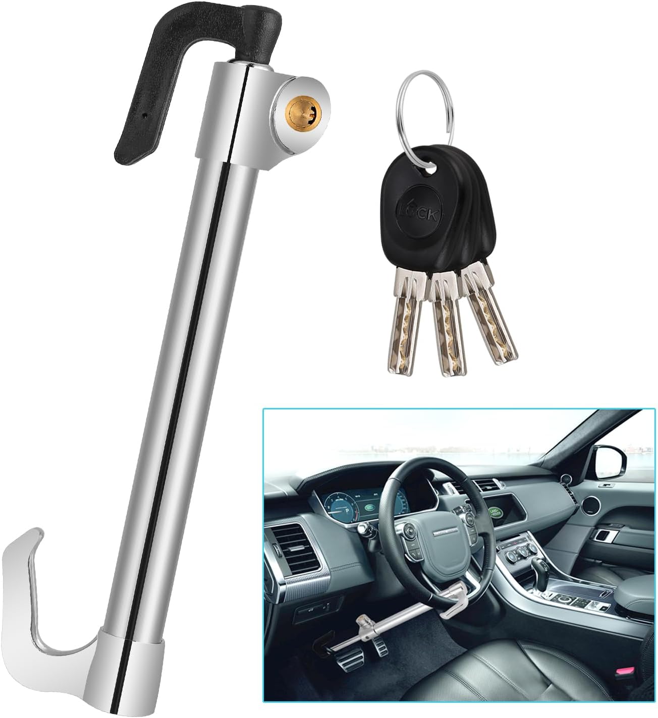 Antivol De Volant Voiture Canne S curit Universelle R sistant Au antivol-de-volant-voiture-canne-s-curit-universelle-r-sistant-au