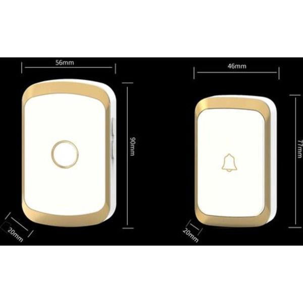 Sonnette sans fil extérieure étanche à 300 m, 36 mélodies, 4 niveaux de volume, flash LED, pour la maison, le bureau, l'hôtel,02, - 2