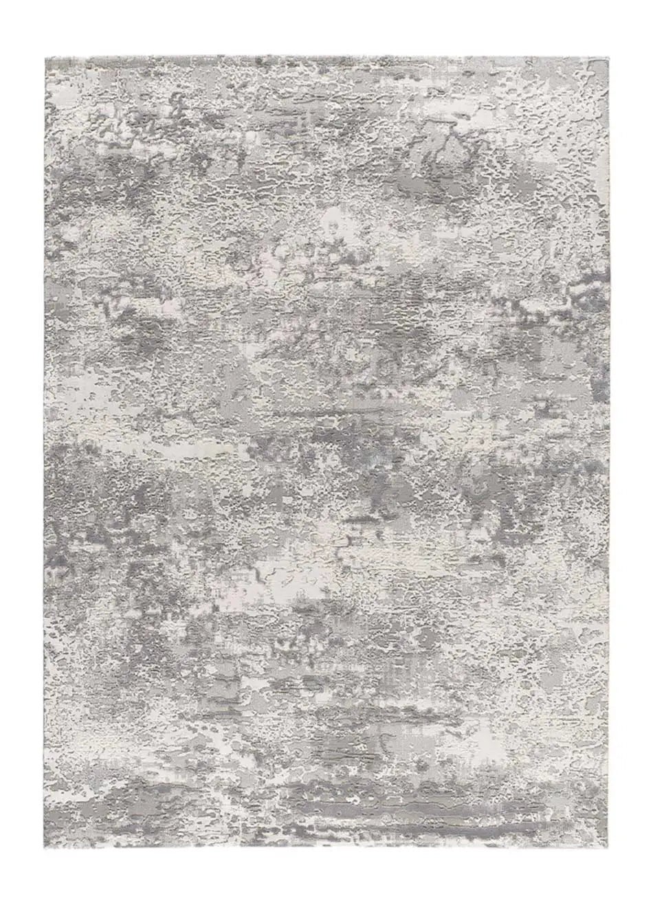 Tapis intérieur gris rectangulaire l.77 x L.150 cm ORIS abstrait avec relief - ATTICGO - 2