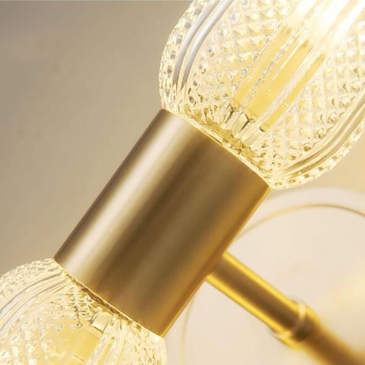 Kitchen Faucet Lumière Verre cuivre Applexion Moderne Haut en Bas, à têtes avec Une Prise bulbe G9 U2013 Lampe Murale intérieure élégante pour Chambre - 3