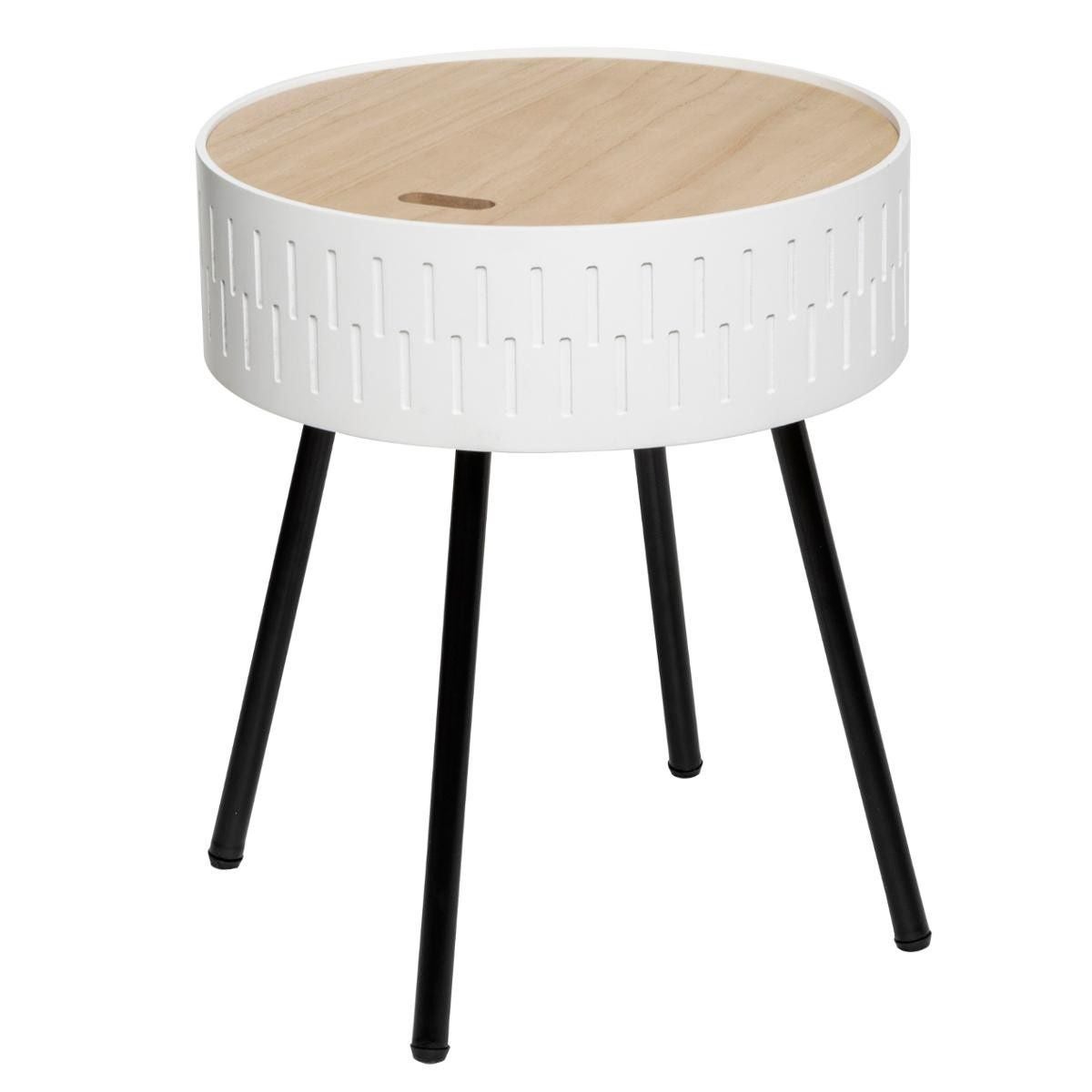 Stolik kawowy Atmosphera Shiro skandynawski design wielofunkcyjny biały