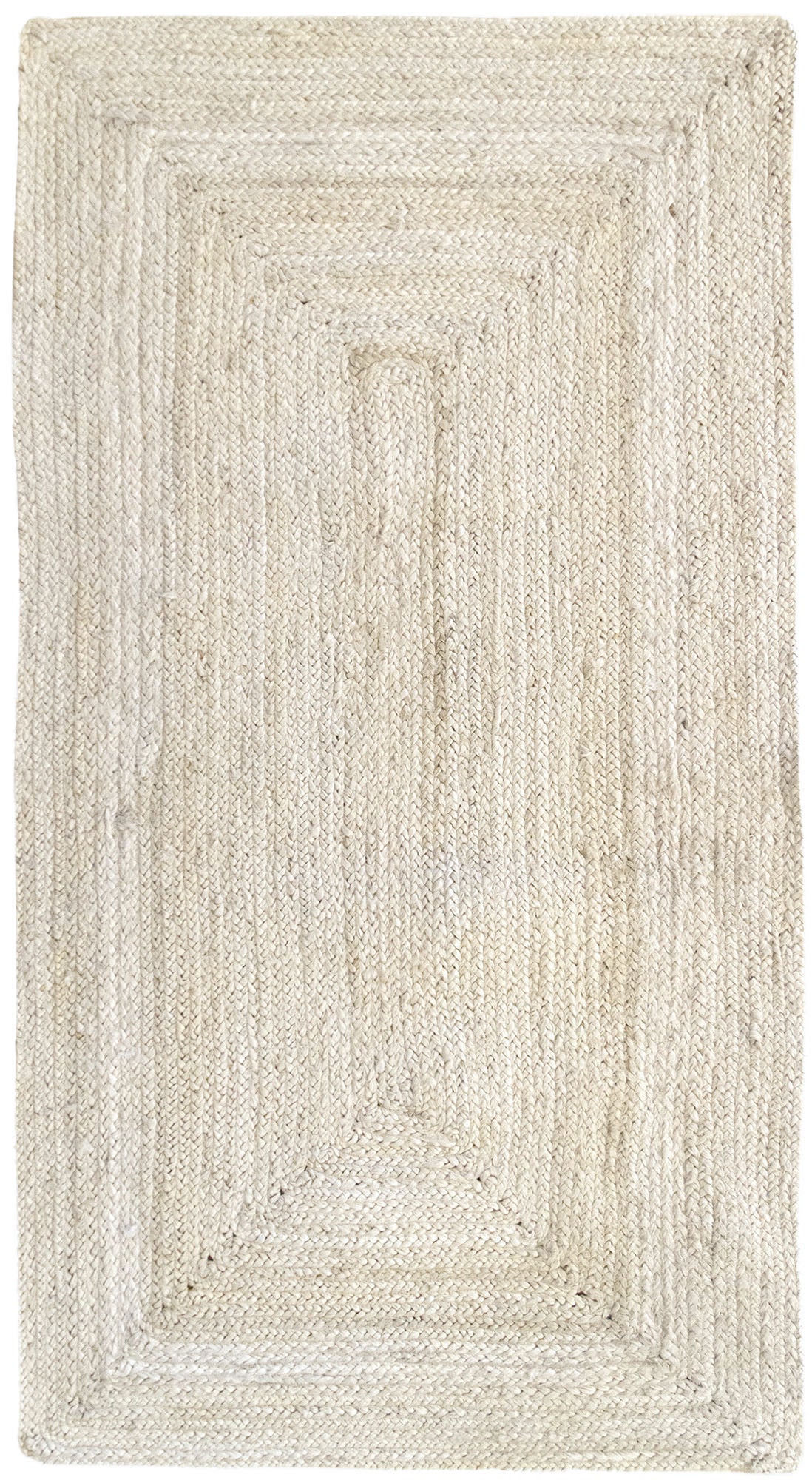 HAMID - Zestaw 2 bieżników jutowych 150x80cm - Alhambra biały