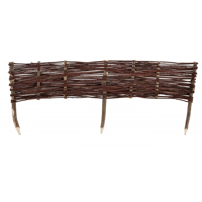 2 Clôtures Jardin Miniatures En Bois 90 Cm - Décoration Blanche Pour Maison Poupée, Pots De Fleurs