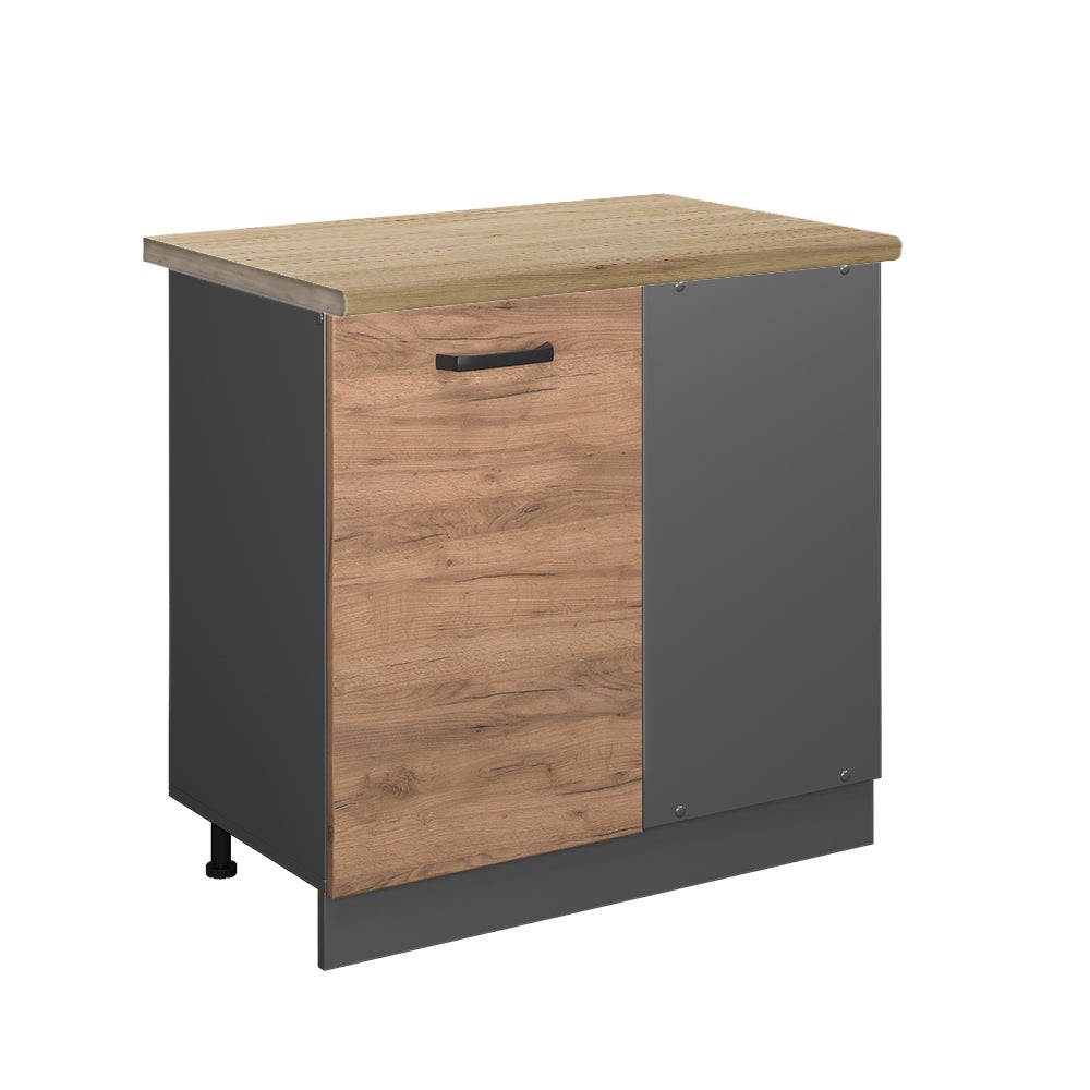 Vicco Szafka narożna R-Line, Złoty dąb energetyczny, 86 cm , BP Dąb