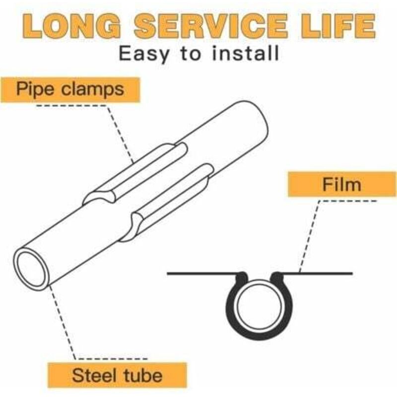 Clips de Fixation pour Serre - Lot de 30, 32 mm, pour Bâche et Films - 2