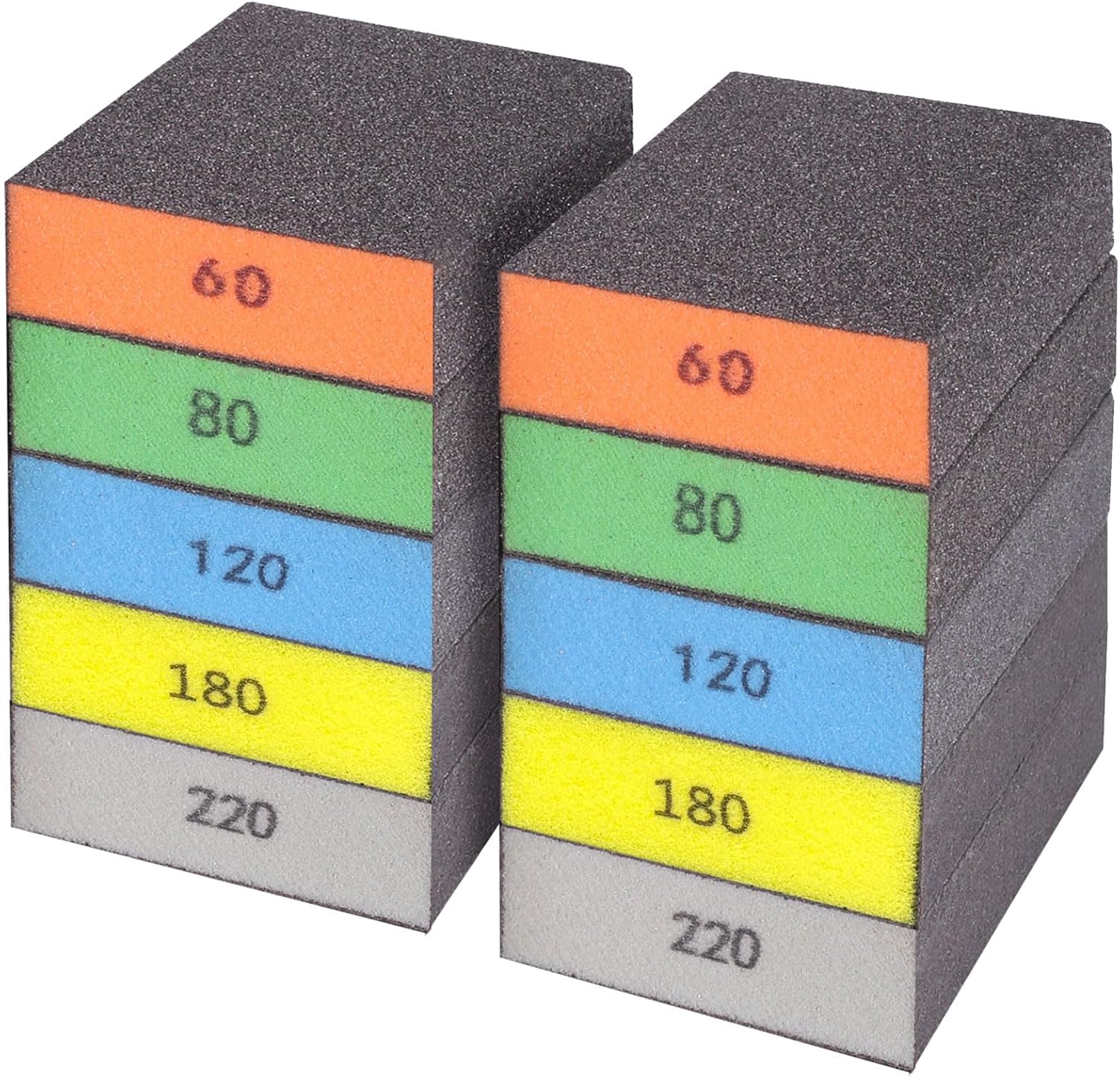 Éponges De Ponçage Lavables Et Réutilisables - Grains 60 à 320 - Pour Bois, Bricolage - Neuf