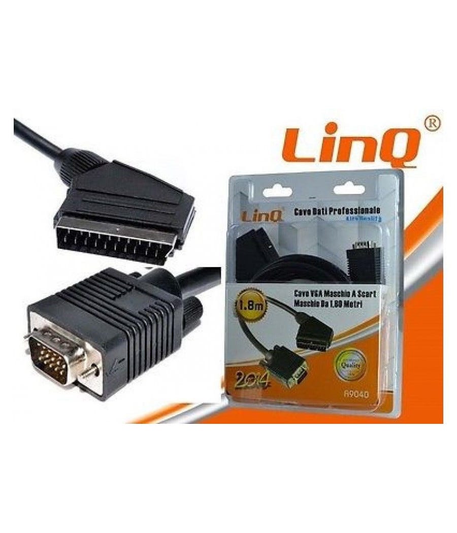 Trade Shop - Cavo Dati Da Vga Maschio A Scart Maschio Da 1,8m 1.8 Metri Linq A9040 - | Leroy Merlin Trade Shop - Cavo Dati Da Vga Maschio A Scart Maschio Da 1,8m 1.8 Metri Linq A9040 - | Leroy Merlin