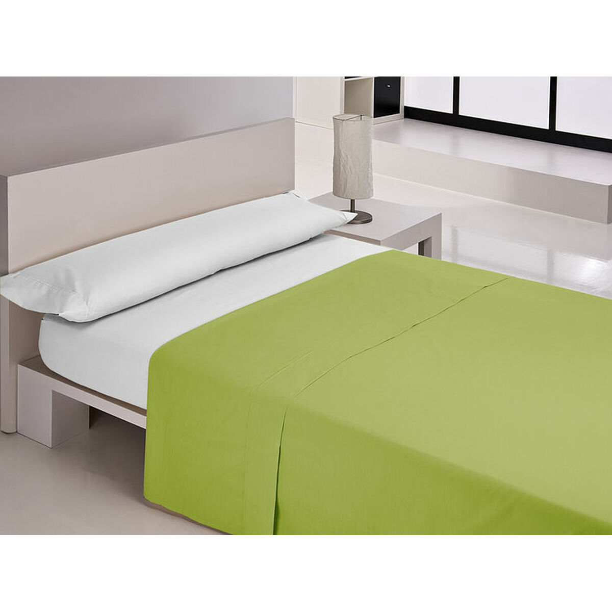 Sábana encimera happy home mix colors pistacho cama de 105