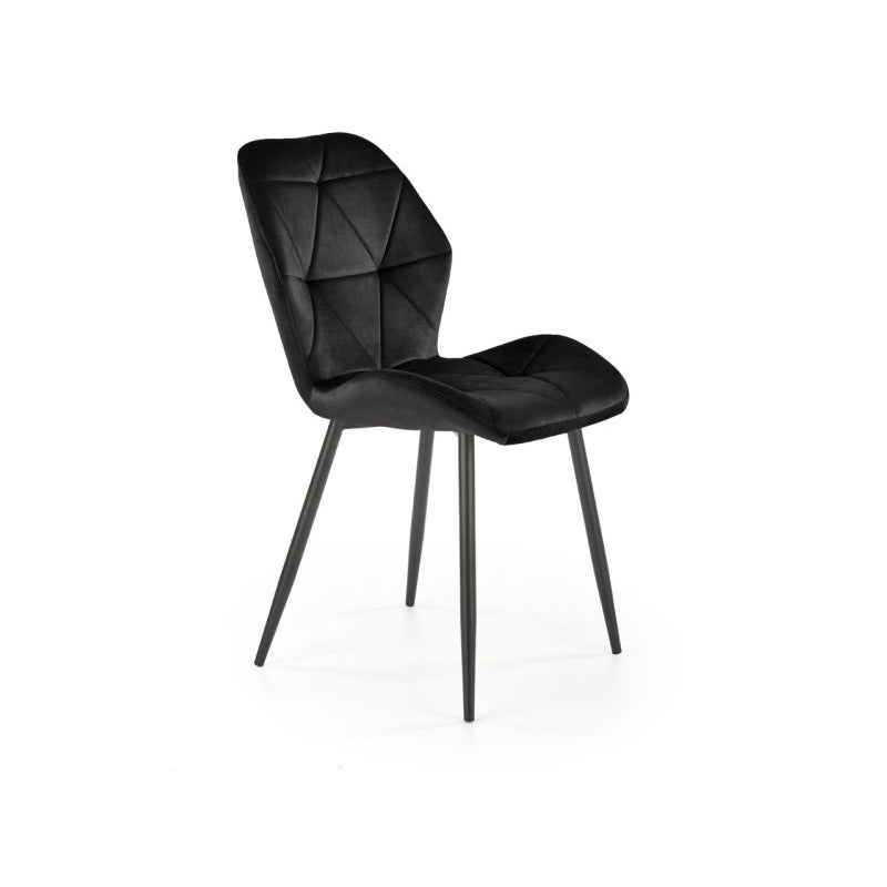 Krzesło tapicerowane K453 VELVET czarne