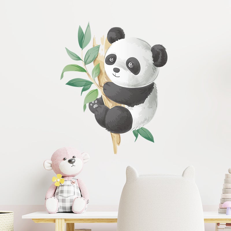Mignon Panda Stickers Muraux Amovible Auto-adhésif Animal Décor À Maison Art Stickers pour Enfants Chambre Décoration Murale Affiches - 2