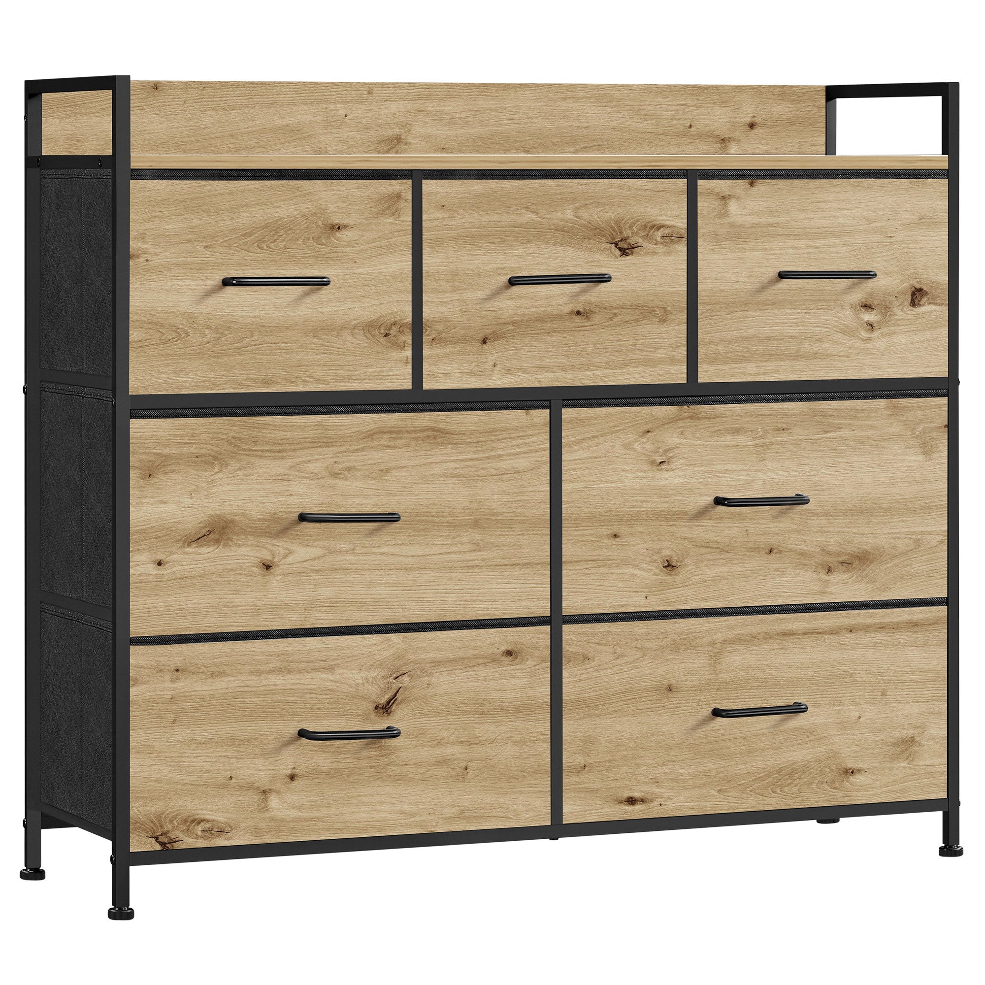 Komoda Songmics z szufladami dąb artisan