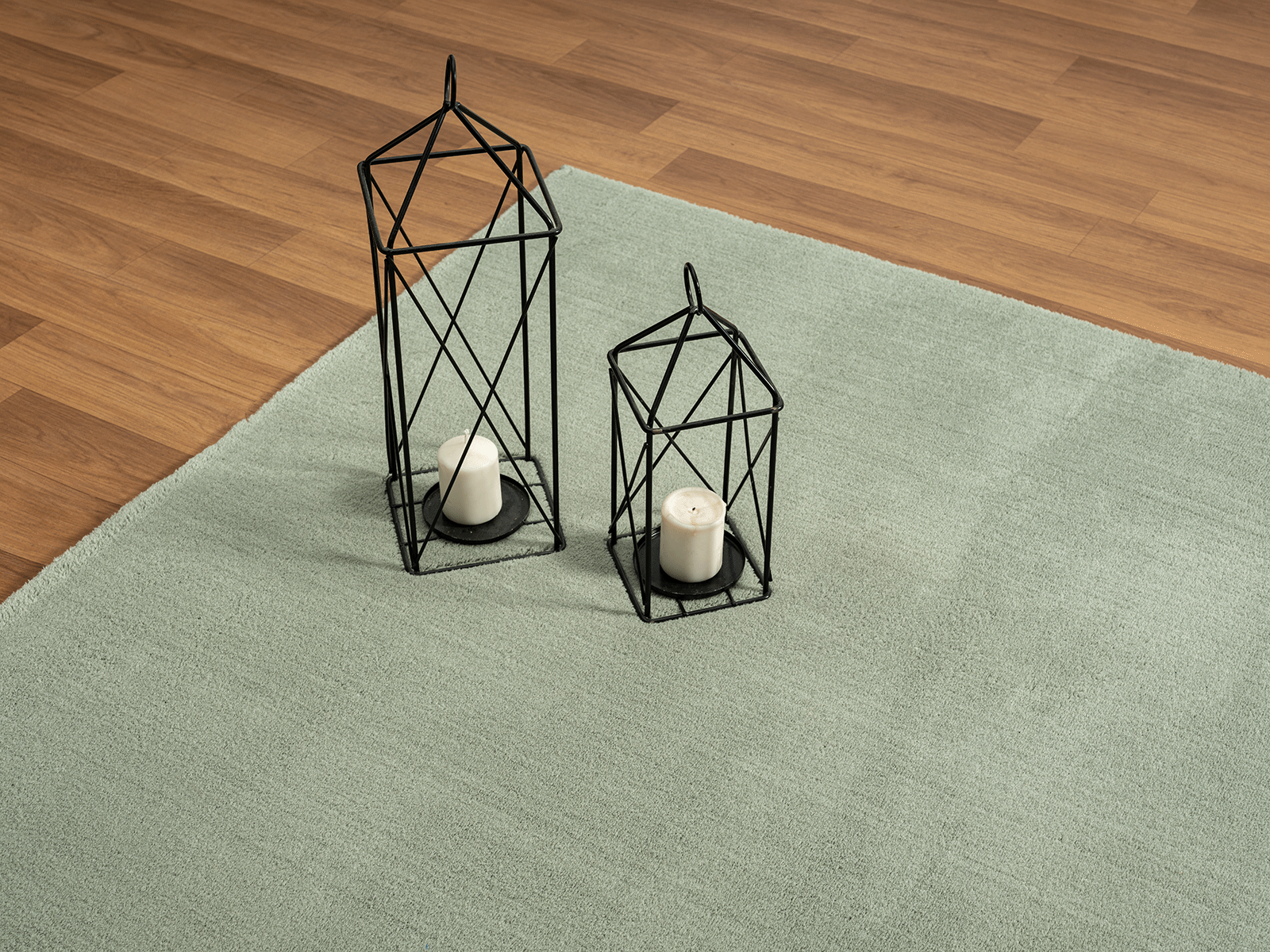 Alfombra antideslizante lavable lisa Verde, 80 x 150 cm - RELAX - 7