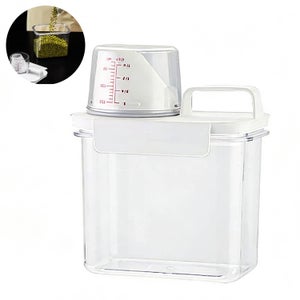 GoMaihe Set di 6 Contenitori Ermetici per Alimenti in Plastica da 2,8L con Coperchio, Senza BPA – Barattoli da Cucina per Pasta, Farina, Cereali, Nero