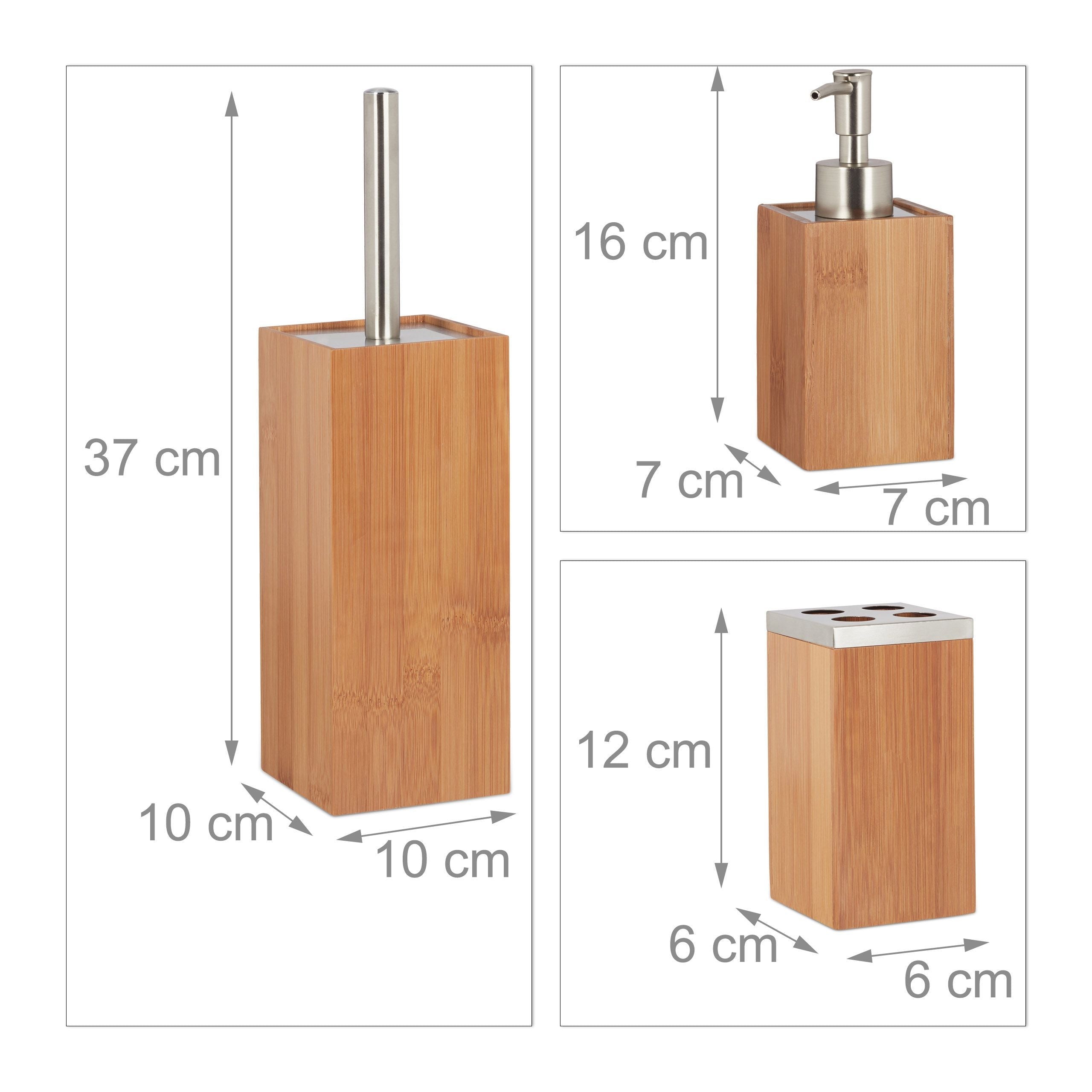 Set da bagno 6 pezzi Set di Dispenser di sapone scopino per wc e Set di stantuff