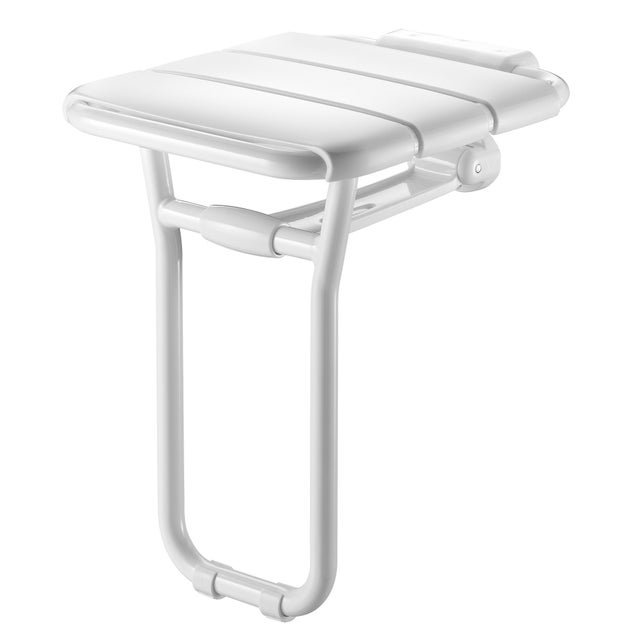 Siège de douche rabattable avec pied ALU DELABIE 510400
