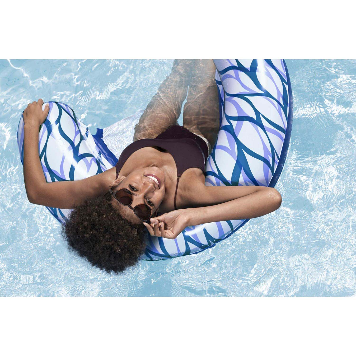 Dmuchany fotel do pływania Bestway 43922 materac plażowy wodny 119x67.5 cm - 6