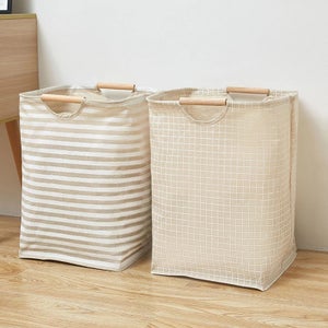 4 Sacchetti Portabiancheria Da Viaggio In Nylon Con Coulisse - Organizer Per Vestiti Sporchi, 2 Taglie (70x100 Cm E 35x50 Cm), Grigi E Blu, Lavabili