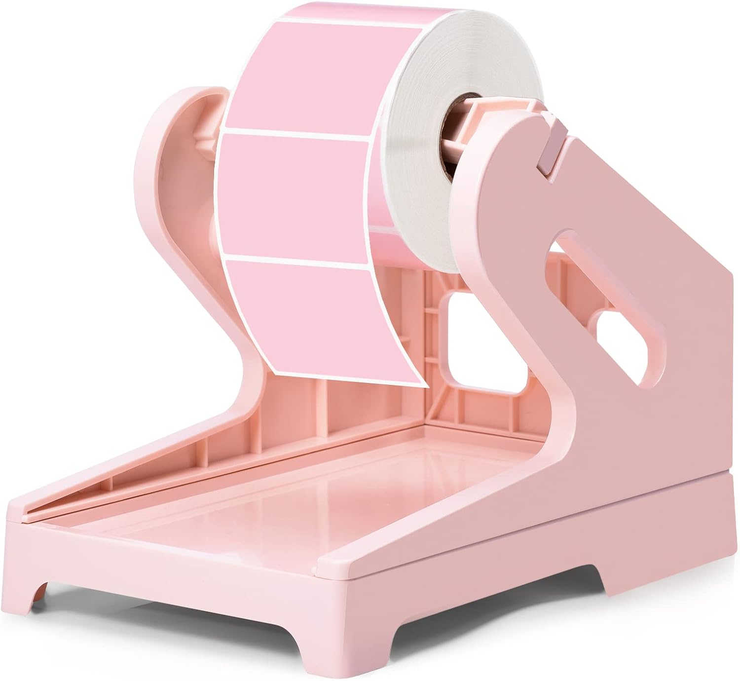 Furuising Porte-Étiquettes 2-en-1 – Distributeur Étiquettes Thermiques Rouleau & Pliées + Stylo Nettoyage