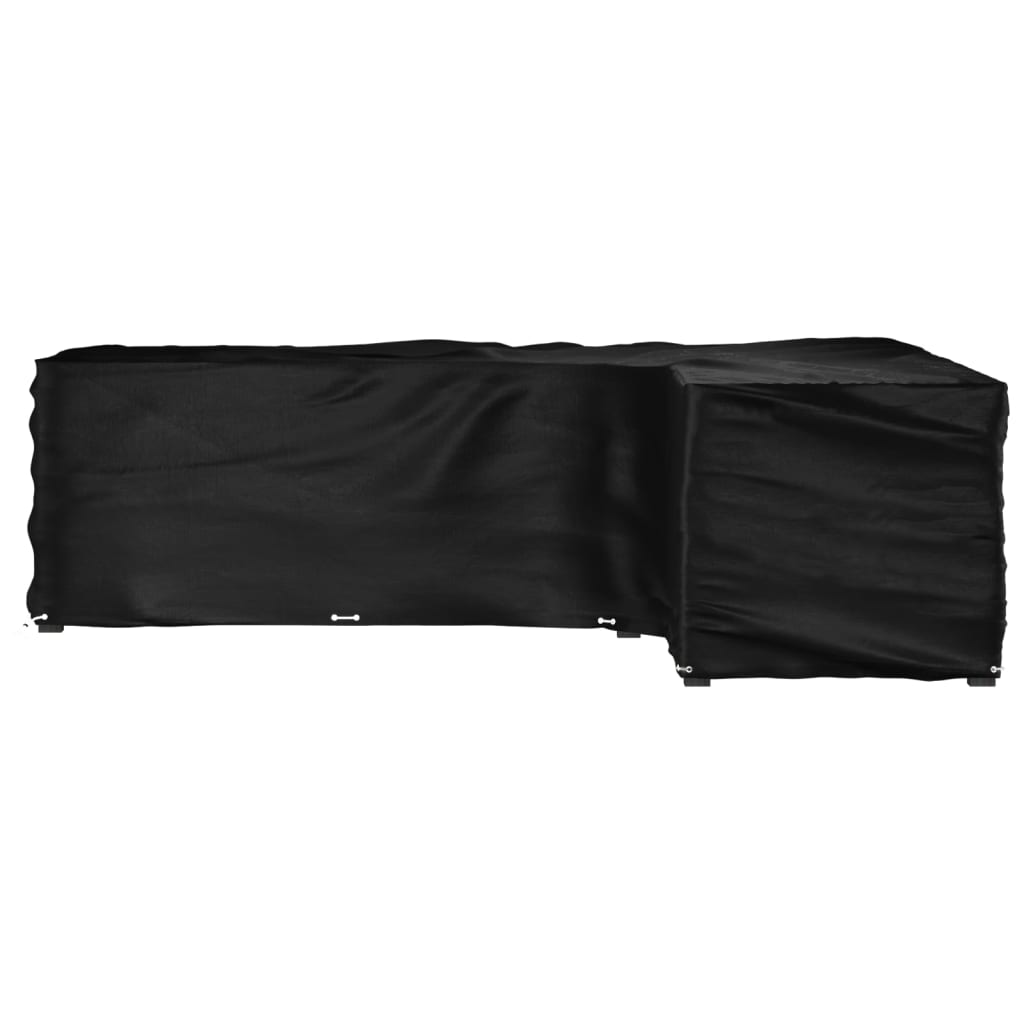 Funda para muebles de jardín forma de L 18 ojales 285x220x80 cm CFW80644 - 4