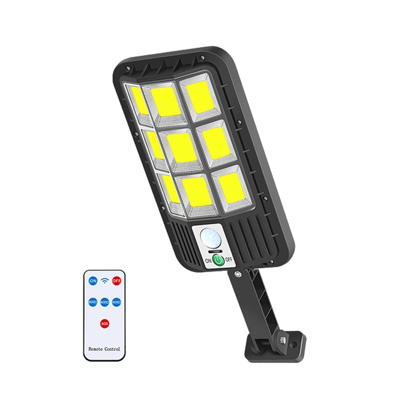 Zewnętrzne lampy solarne, 108 lamp solarnych COB z czujnikiem ruchu, solarne światło bezpieczeństwa, wodoodporny reflektor solarny, 3 tryby