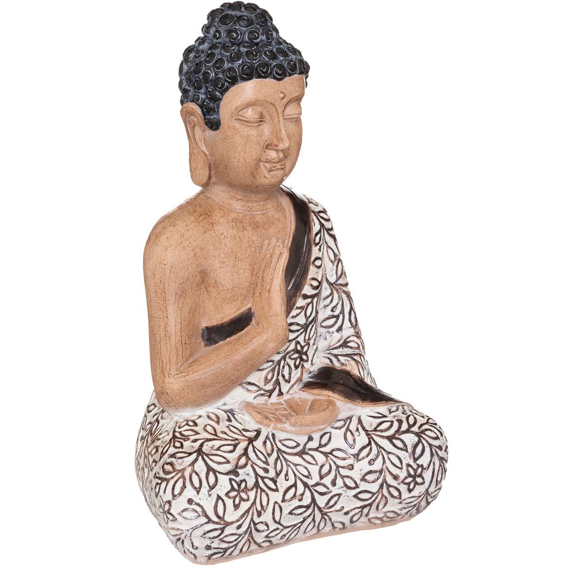 Atmosphera - estatuilla bouddha sentado - resina h37 -5 cm