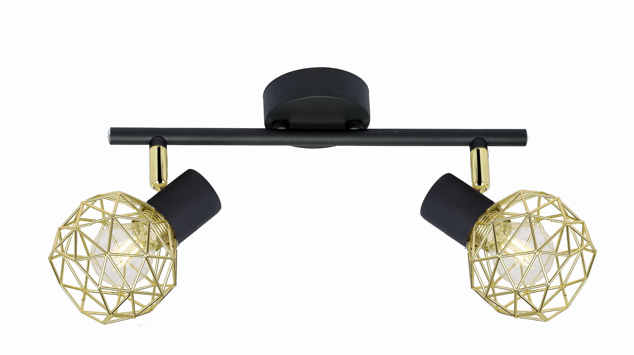 Lampa wisząca ACROBAT złoto-czarna 2 x E14 x 40W wym: 17 x 40 x 11 cm Candellux
