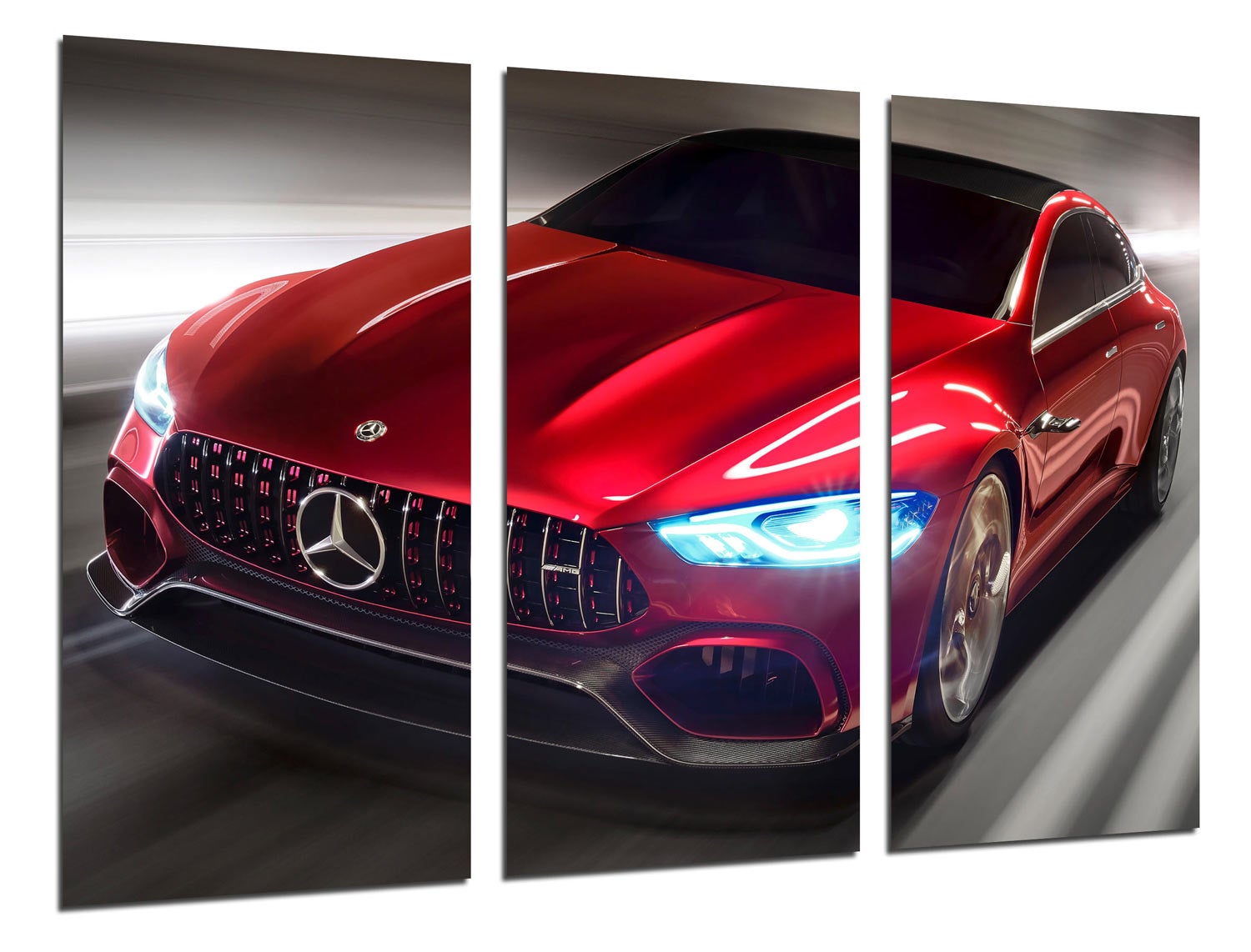 Lot 3 Peintures A4 – Couleurs Vives, Sport Auto, Grand Prix, Course