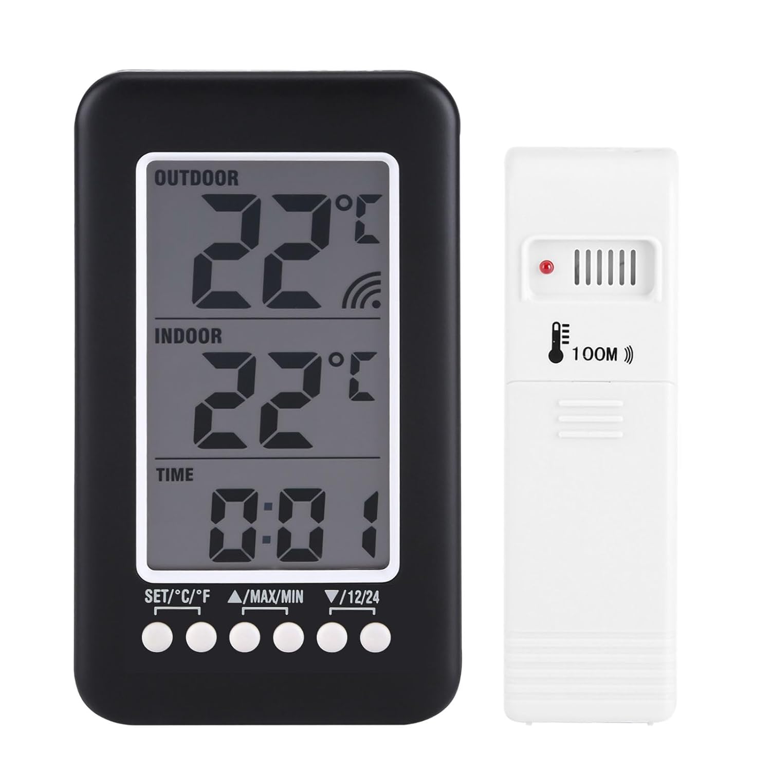 Thermomètre Intérieur Extérieur Sans fil Affichage LCD NumériqueCapteur — free download
