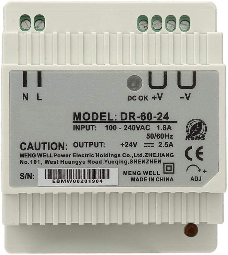 DR-60-24 60W 24V Zasilacz Jednożyłowy na Szynę DIN Zasilacz Przełączający AC/DC