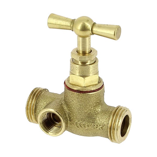 Robinet d'arrêt laiton avec purge Mâle-Mâle 1/2 - 2