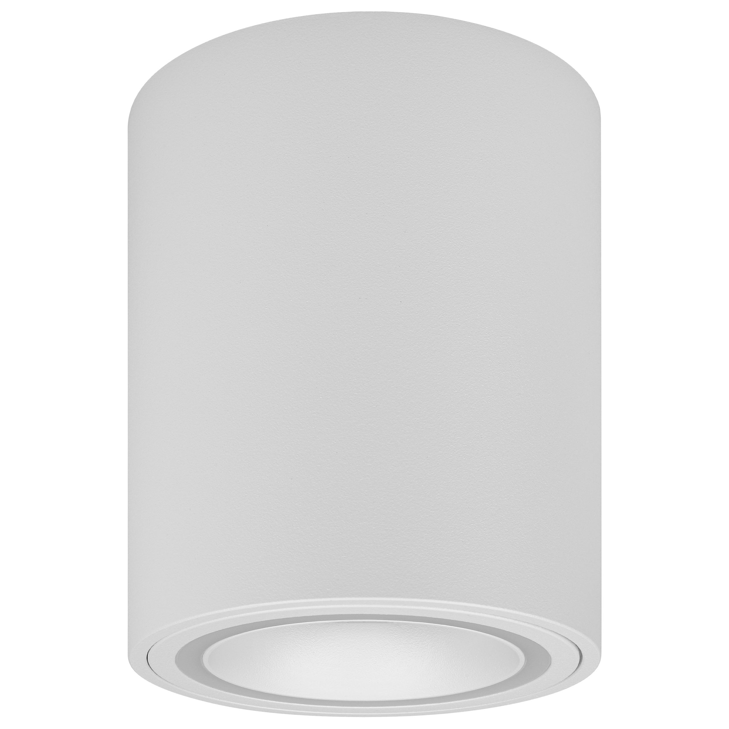 Oprawa natynkowa GU10 LED 8x10 cm tuba lampa sufitowa okrągła biała z akrylowym ringiem MasterLED - 5
