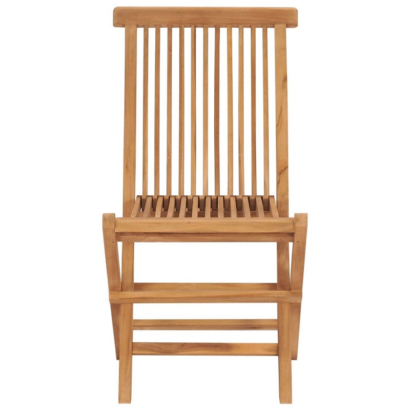 Chaises de jardin pliables lot de 4 Bois de teck massif - 3
