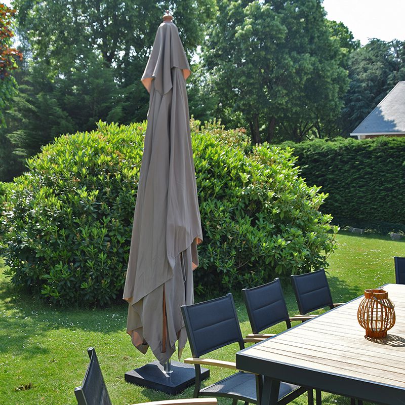 Parasol droit taupe 4x3 m Pegasia - 7