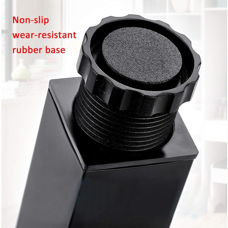 Pieds de Meubles en Alliage D'aluminium Réglables en Hauteur,Pieds de Table Basse de Canapé,Pieds D'armoire de Salle de Bain de Lavabo, (35cm) - 4
