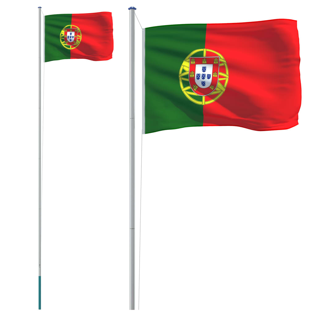 Drapeau Portugal 20x30 Cm – Polyester 110 G/m², Résistant Aux Intempéries, Qualité Allemande