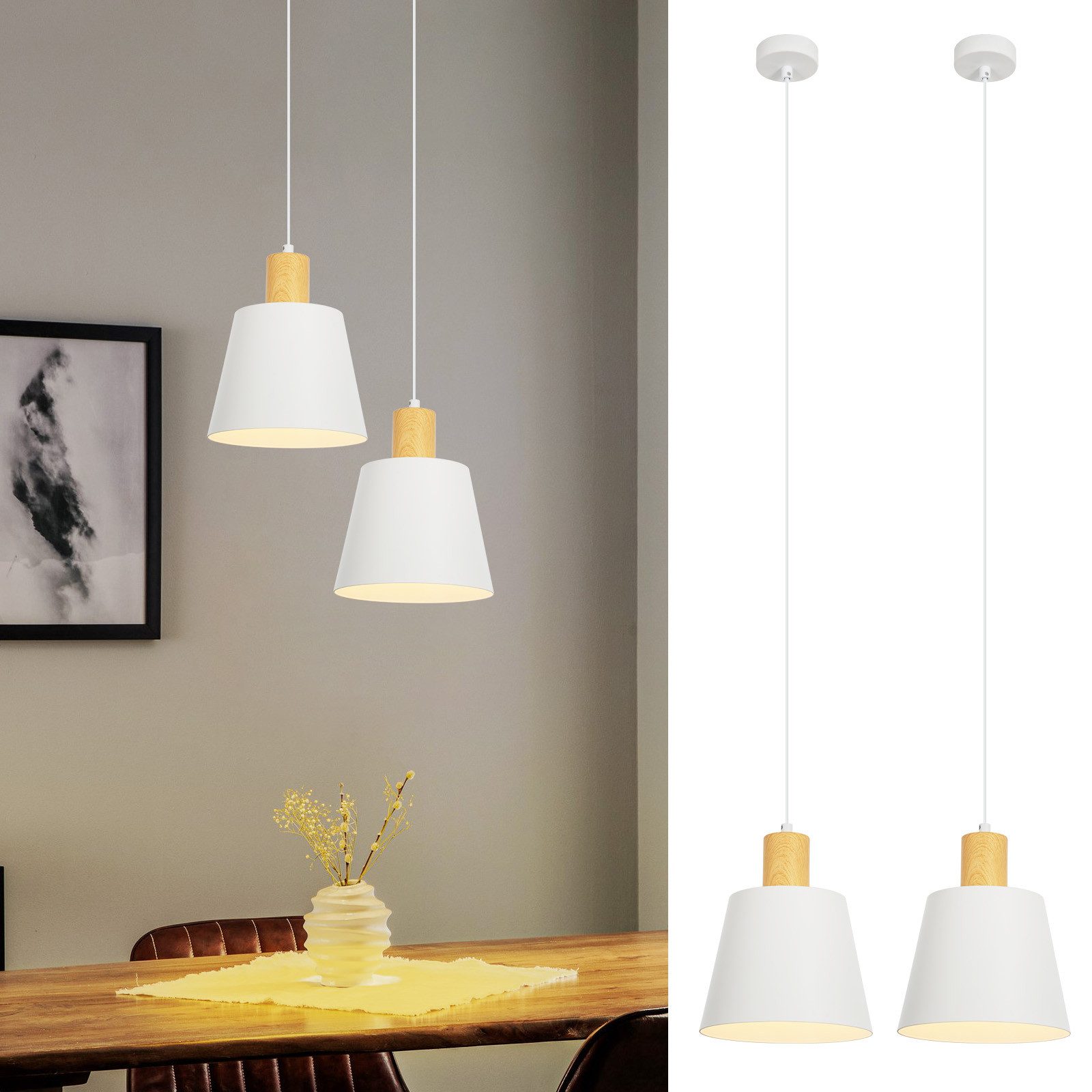 Yardenfun 4pièces Poulie Rétro Noire Pour Lampes Accessoire Vintage Pratique Et Pour Éclairage Décoratif