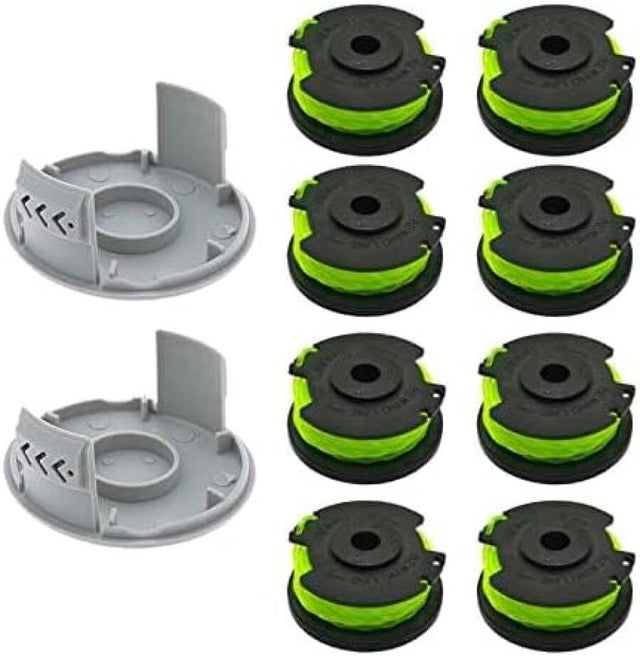 Zapasowa szpula żyłki do podkaszarki Ryobi RAC142 36V, do podkaszarek RLT36B33 i RY36LT33A-0, 2 mm x 6,1 m (8 szpul + 2 kapturki)