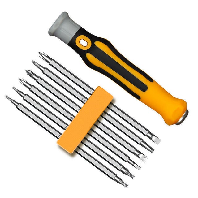 Jeu de tournevis de précision 12 en 1 avec embouts Torx et Phillips. Mini kit d'outils de réparation portable pour drones, montres et lunettes