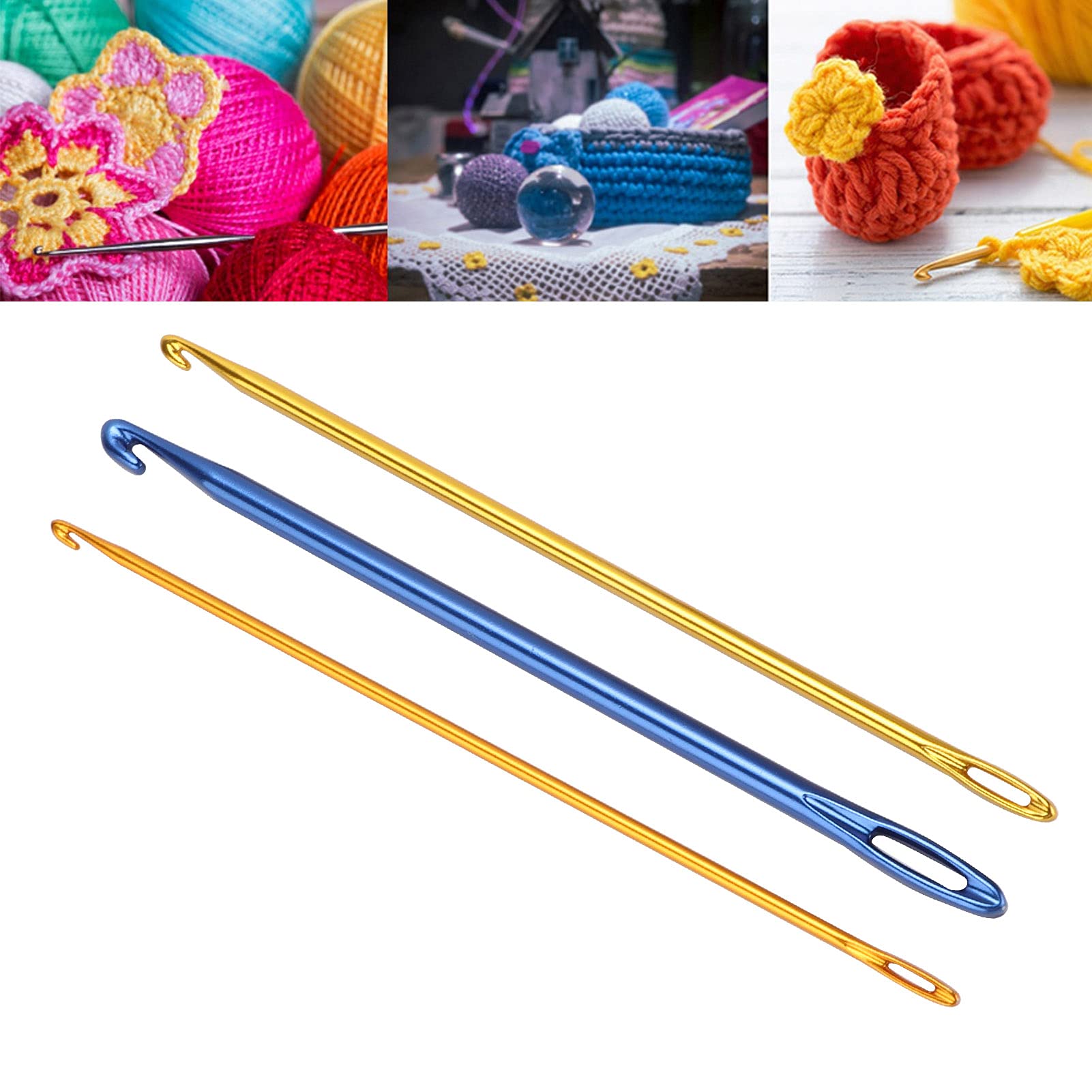 Outil à Tricoter Cordon – Crochet 3 Aiguilles Pour Embellissements | Poignée Ergonomique, Facile à Utiliser - 12