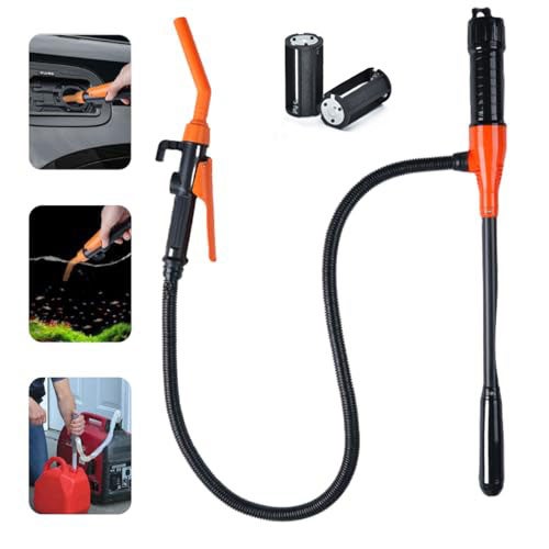Pompa a sifone manuale per carburante, benzina, gasolio, acqua, agitatore, trasferimento liquidi, sifone autoadescante, tubo flessibile per pompa automatica