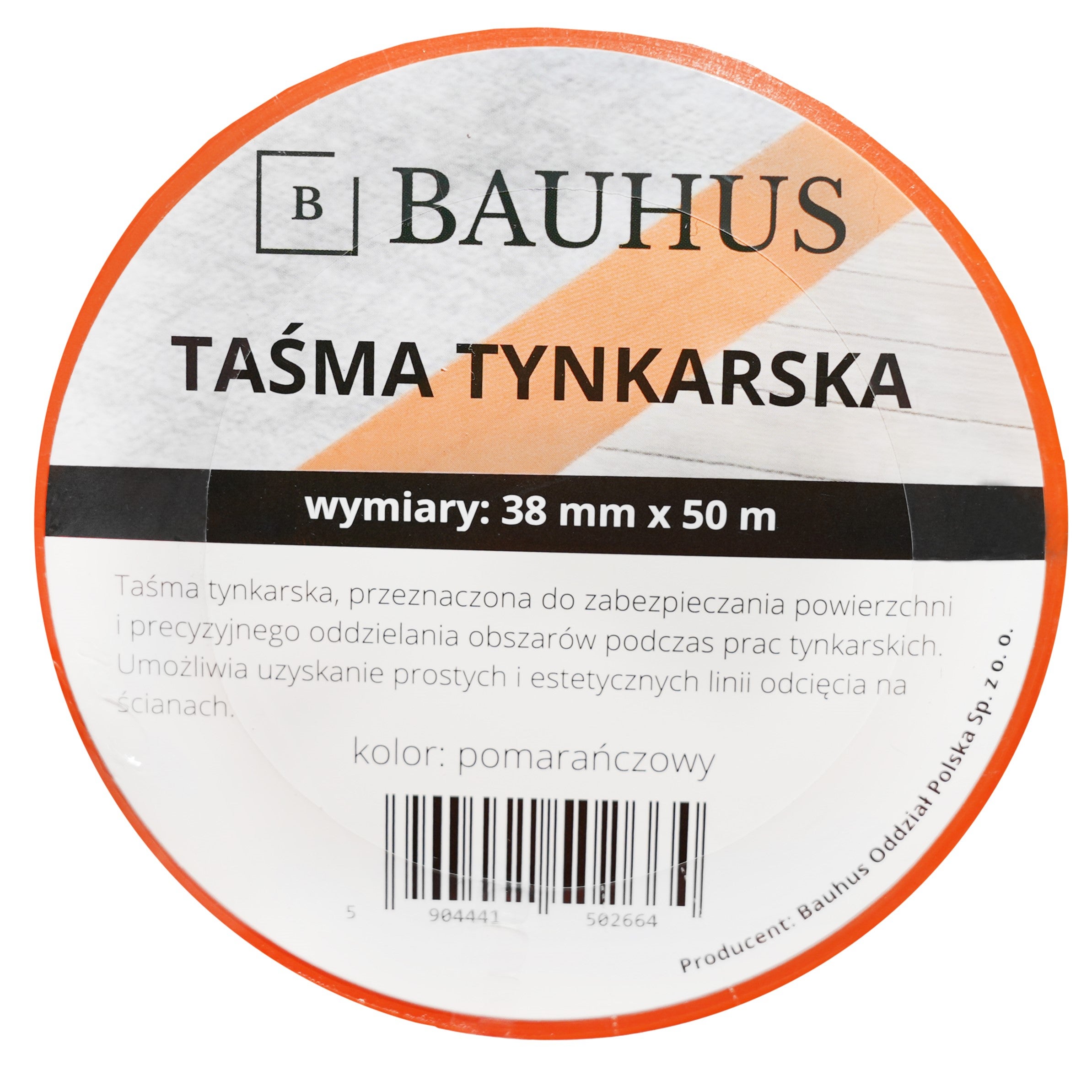TAŚMA TYNKARSKA ELEWACYJNA MOCNA UV 38MM 50M | POMARAŃCZOWA