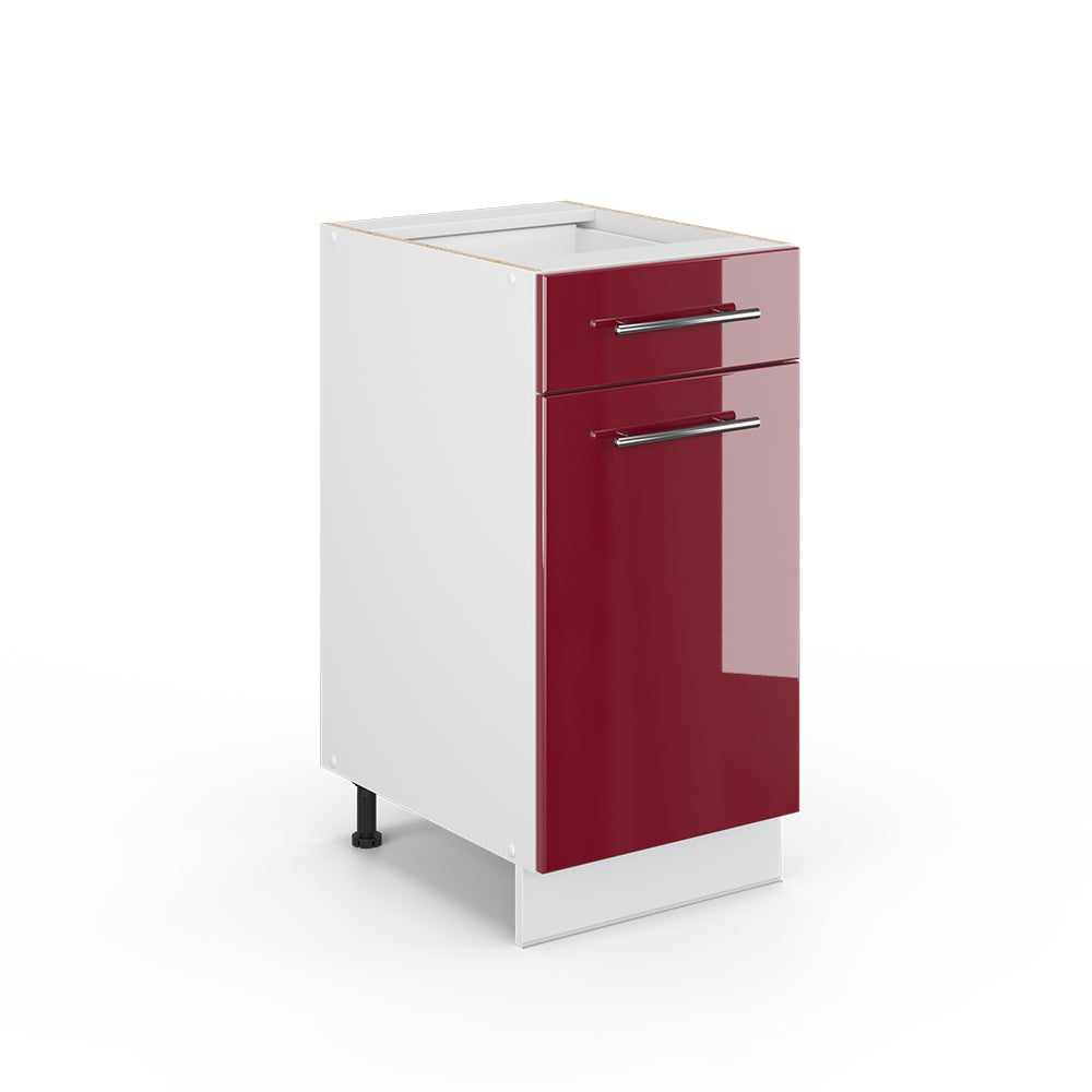 Vicco Meuble De Rangement De Salle De Bain Fame Line Rouge Bordeaux