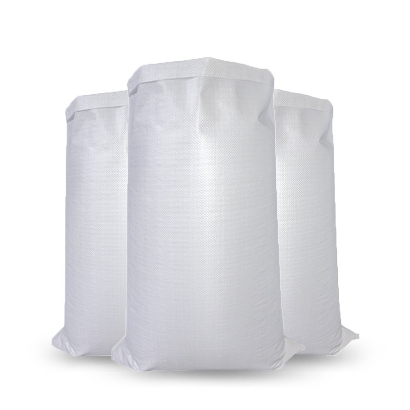 20 Sacs à Gravats, 55 x 90cm, 55kg, Résistant et Réutilisable, En polypropylène tissé blanc, Jardinage, Chantier - 5